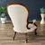 Antique Victorian Carved Wood Arm Chair, c.1940’s 6 thumbnail