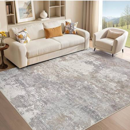 5X7 Abstract Washable Large Soft Foldable Non Slip Rug 1