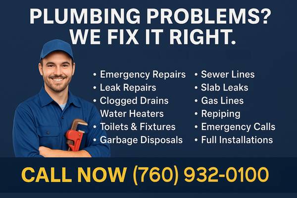 ➡️PLUMBER  -  Done Right  -  Fair Rates  -  No Runaround 1