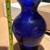 Vintage, Large Cobalt Blue Glass Vase, 9.5” tall 2 thumbnail