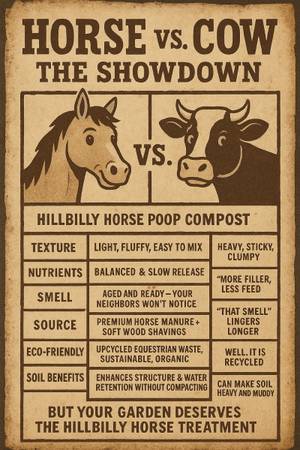 Horse manure wood shaving compost 1