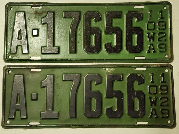 1929 plates 1