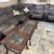 Sectional sofa that reclines 4 seats, 3 pc glass table set amd a dresser with mi 1 thumbnail