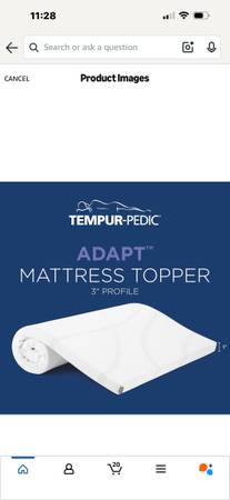 Tempur-Pedic TEMPUR Supreme 3-Inch Mattress Topper, Medium Firm, California King 1