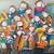 JOYCE ROYBAL Original MODERN ABSTRACT Muscians 48" x 36" Canvas Painti 8 thumbnail