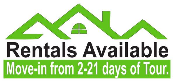 Spacious Rentals Are Move-In Ready. Some Credit Issues 1