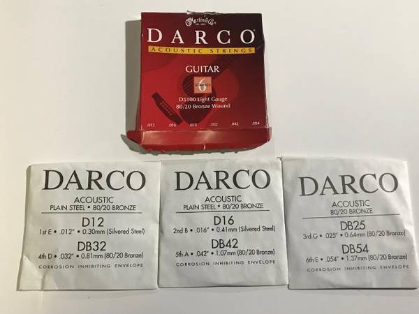 DARCO Acoustic Guitar Replacement Strings [New] (Set) 1
