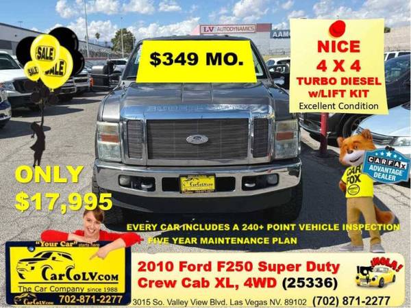 2010 Ford F250 Super Duty Crew Cab XL, 4WD 1