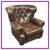 Restoration Hardware Churchill Leather Reclining Club Chair 1 thumbnail