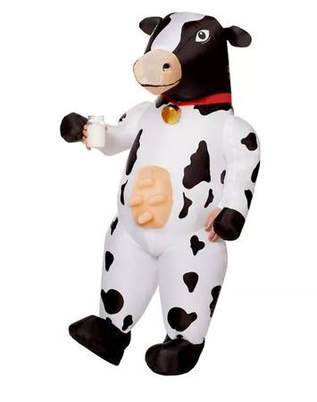 Adult Inflatable Cow Costume 1