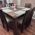 Solid wood counter height dinning table and 6 chairs 3 thumbnail