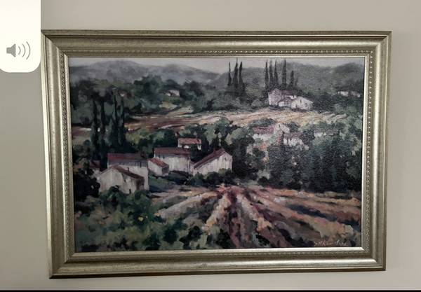framed Tuscany Painting 1