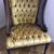 Antique Tufted Velvet Cane Rattan Chair 1 thumbnail