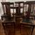 5 oak dining chairs with leather studded seats 1 thumbnail
