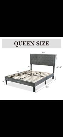 Queen Size Bed Frame & Headboard - Good Condition 1