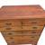 Vintage larger oak six drawer tall boy dresser 4 thumbnail