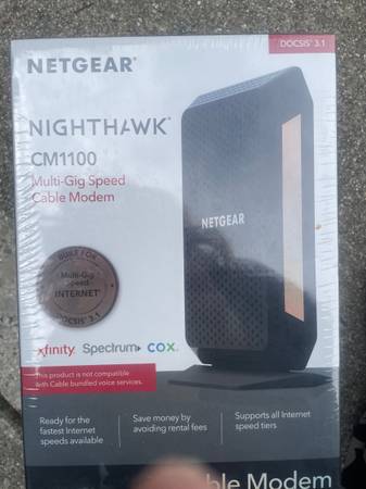 MODEM Netgear nighthawk cm1100 cable modem 1
