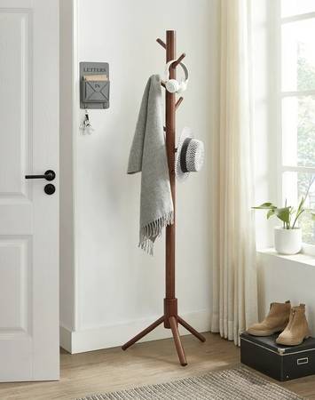 Solid Wood Coat Rack 1