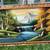 Signed Mid Century Waterfall Mountain Landscape Painting on Velvet 1 thumbnail