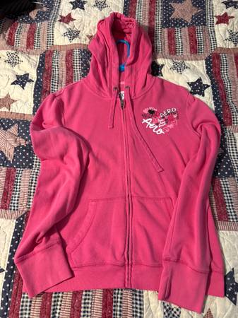 Aeropostale Appliqué Zip-up Hoodie Junior Size XL 1
