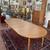 Refinished Danish Teak Round/Oval Dining Table Vintage Mid Century Tab 5 thumbnail