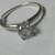 14 Kt White Gold Solitaire 0.70 Ctw Diamond Engagement Ring Size 7.5 7 thumbnail