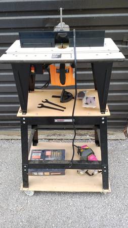 1 3/4HP Router Table on Rolling Stand 1