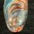 US Handblown Glass Fumed Hand Pipe with Wig Wag 7 thumbnail