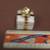 Ceramic trinket/ring box with gold flower handle 2 thumbnail
