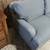 72” Custom Made Goose Down Sofa – Super Comfortable Blue Upholstery 2 thumbnail