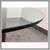 Mcguire Bamboo Pedestal + Thick Cut Glass Dining Table 6 thumbnail