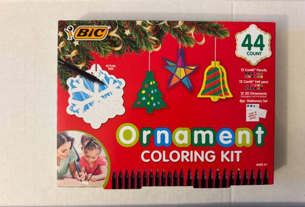 Bic Ornament Coloring Kit 1