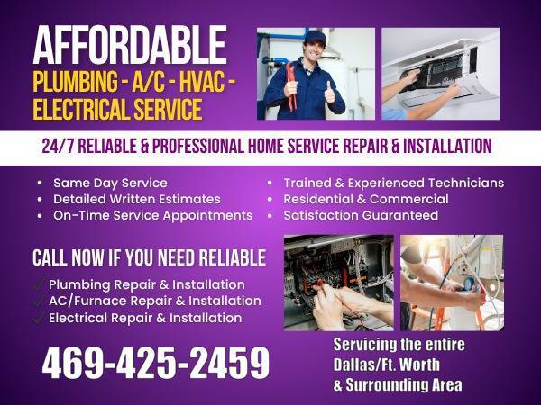 👉 RELIABLE| PLUMBING-HEATING & COOLING | REPAIR & INSTALLATION 1