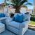 Silver Ethan Allen Armchairs And Ottoman 7 thumbnail