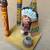 SMALL CARVED INDIAN DISPLAY. +TEEPEE + TOTEM POLES 3 thumbnail