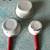 Vintage Red & White Unmarked Enamelware Saucepans & Bowl 2 thumbnail
