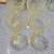 Yellow crystal  wine glasses 3 thumbnail