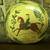 Lester Breininger incised glazed redware charger Lady Okle 1 thumbnail