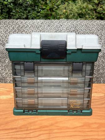 Plano 4-by Rack System Tackle Box 3500 Series Made In USA Bait Storage 1