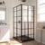 Brand new Corner Framed Sliding Shower Enclosure in Satin Black, 3 thumbnail