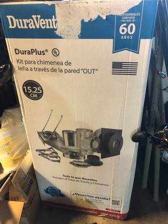 DURA PLUS WALL VENT KIT FOR STOVE PIPE 1