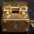 Antique 14k Gold CHARM BRACELET w/ Fan Gun Lyre Yo-Yo & Hope Chest 4 thumbnail