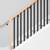 Deck Balusters- 60 Pack Black Metal Deck Spindles 5 thumbnail