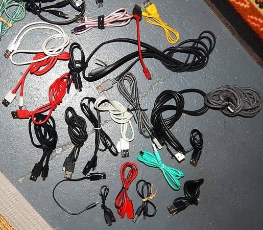 40 Android USB Cables + Wall/Car Chargers+ more 1