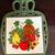 Vintage FM Japan Green Cast Iron & Tile Trivet w/Magnet Fruit Scene Used 1 thumbnail