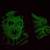 R MARINO  vintage 90s 3D GLOW IN THE DARK  wall heads 19 thumbnail