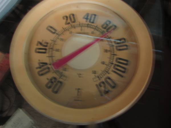 Vintage 12 inch Springfield  -60 to 120 degree thermometer 1