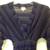 ELLA MOSS GIRLS BLUE METALLIC STRIPED DRESS Sz MEDIUM 2 thumbnail