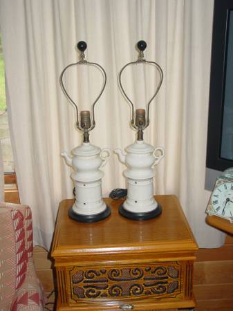 Vintage table lamps pair 1