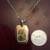 25 inch Long 18K yellow Gold Necklace with with Virgin Mary Pendant 4 thumbnail